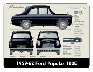 Ford Popular 100E 1959-62 Mouse Mat